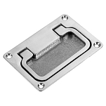 Foresti & suardi 5050174 Ручка из хромированной латуни Серебристый Silver 74 x 50 x 8 mm 