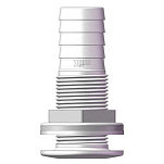 Trudesign TRU90436 1´´ Сквозной корпус с рифленой резьбой White 28 mm