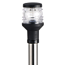 Купить Мачта откидная Compact 12В 5Вт 600мм из нержавеющей стали со стояночным огнём 360° из чёрного пластика для судов до 20м, Osculati 11.127.03 7ft.ru в интернет магазине Семь Футов