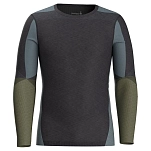 Smartwool SW016453N901.XXL Базовый слой с длинным рукавом Intraknit Merino 200 Colorblock Серый Charcoal / Winter Moss 2XL