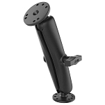 Ram mounts RAM-101U-D C Размер Длинный. две круглые пластины. двойное шаровое крепление Black