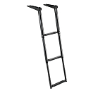 Купить Трап телескопический Total Black 889x300мм 3 ступени AISI316 черный, Osculati 49.536.03 7ft.ru в интернет магазине Семь Футов