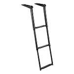 Трап телескопический Total Black 889x300мм 3 ступени AISI316 черный, Osculati 49.536.03