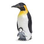 Safari ltd S267129 Emperor Penguin With Baby Фигура Белая White / Black From 3 Years 