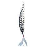 Ilba 7022535261117 Ложка-приманка Ondulante Blitz Hammered Feather A1 Silver