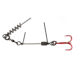 Savage gear SVS72278 SS Corkscrew Stinger Связанные Крючки Red 2/0