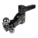 Купить Fultyme rv 590-1040 Регулируемое тягово-сцепное устройство с тремя шарами Серебристый Black 3500-10000 Lbs 7ft.ru в интернет магазине Семь Футов