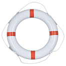 Купить Talamex 20107014 Спасательный круг PVC 60 cm С полосой Черный White / Red Strip 7ft.ru в интернет магазине Семь Футов