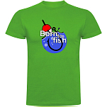 Kruskis CA65500683K046 Футболка с коротким рукавом Born To Fish Hook Зеленый Green 3XL