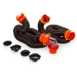 Camco 17-39741 Rhinoflex 6 m Набор шлангов  Black / Orange
