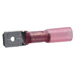 Euromarine 001221 Термоусадочные оболочки с петлями для терминала Розовый Red 6.3 mm