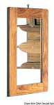 Зеркало ARC из тика 280 x 380 мм, Osculati 71.605.74