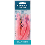 Kinetic F134-173-051 Sabiki Squido Bull Рыболовное Перо Бесцветный Hot Pink