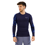 Salewa 00-0000028205-3960-46/S Базовый слой с длинным рукавом Cristallo Warm Alpine Merino Responsive Голубой Navy Blazer S