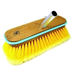 Seachoice 50-90463 Мягкая палубная щётка с деревянным бампером 254 mm Yellow 26x12x12