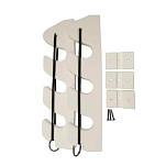 Taco metals 236-P03133W Держатель для удочки P03133W Серебристый White 12 1/2´´