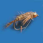 Blue fox 24BFMN2812 Golden Head Nymph Коричневый  Hare Ear n12 