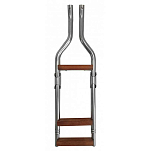 Forniture nautiche italiane 3030437 Платформа 3 Ступенчатая лестница Brown / Silver 600 x 200 mm
