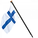 Флагшток FLAXPOLE / имитация карбона / Длина: 1250 мм