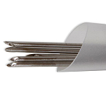 Kali 70124 Peanut Worm Needles Серебристый  no Bevel (100 pcs) 25 cm 