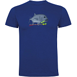Kruskis CA65500505K044 Футболка с коротким рукавом GT Extreme Fishing Голубой Royal Blue 2XL