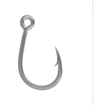 Sea monsters SMIH30 Inline Крючки С Одним Глазком Серый Silver 3/0 