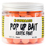 Superbaits 99002 Экзотические фрукты СБ Pop Ups 65g Pop Ups Розовый Pink 12-15 mm 