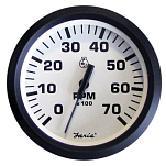 Faria 678-32905 Euro White Series 7000 RPM Universal Тахометр Черный White