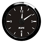 Часы судовые KUS Ободок - S.S.316 в черном цвете ky09003-spot