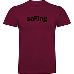 Kruskis CA655004116S285 Футболка с коротким рукавом Word Sailing Красный Dark Red XL