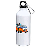 Kruskis MD4049S101K136 Hippie Van Snowboard 800ml Алюминиевая бутылка Бесцветный White