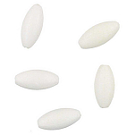 Mikado AM-SUR-KU03-15-W Овальные плавающие бусины Белая White 15 x 7 mm 