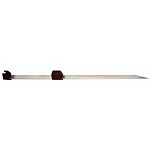Seanox 513120 Polypro/Alu Surf Rod Rest 120 cm Серебристый Black