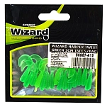 Wizard 86957-412 Мягкий приманка Harpex Twist 30 mm 15 Единицы Green