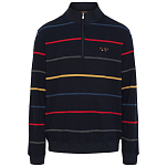 Sea ranch 22-7-5022-4138-XL Свитер с полумолнией Hamilton Голубой Dark Navy Multi Stripe XL