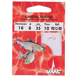 Ragot 352011021 Cristal Red 9013RD Связанные Крючки 0.35 m 0.100 mm Красный 20 