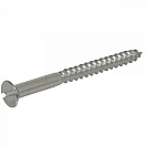 V4A Шурупы по дереву, потайная головка / Диаметр винта: 6 мм; Длина винта: 30 мм; Упаковочная единица: 2 шт.