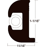 Taco metals 236-V110809BBK502 Комплект накладок 236-V110809BBK502 50´ Черный Black