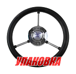 Рулевое колесо LIPARI обод черный, спицы серебряные д. 280 мм (упаковка из 5 шт.) Volanti Luisi VN828022-01_pkg_5
