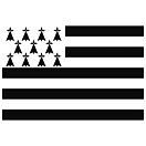 Купить Oem marine FL302240 30x40 cm Флаг Бретани  Black / White 7ft.ru в интернет магазине Семь Футов