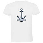 Kruskis CA65500501C053 Футболка с коротким рукавом Anchor Белая White 2XL