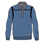 Sea ranch BI-7-125-4009-3XL Свитер Свитер Hank Голубой  Sky Wash 3XL