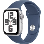 Apple MXED3QL/A  Watch SE GPS 40mm Sport Band Серебристый Silver Aluminium / Denim M-L