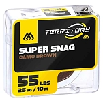 Mikado AMC-SS55/CB Плетёная леска Hoolink Super Snag 10 m Camo Brown 55 Lbs