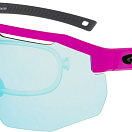 Спортивные очки с диоптриями GOG Argo / Matt Neon Pink-Black / White-Blue Lens, rx-023/e506-2
