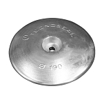 Цинковый анод Tecnoseal 00106 Ø190x27мм дисковый для пера руля