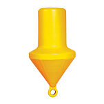 Буй маркировочный из желтого жесткого пластика Nuova Rade 43404 1610 х 800 мм 290 кг цилиндрический пустой