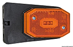 Габаритный светодиодный фонарь с кронштейном 12 / 24 B, Osculati 02.021.51 боковой оранжевый цвет