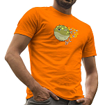 Kruskis CA65500131K009 Футболка с коротким рукавом Fugu Оранжевый Orange S