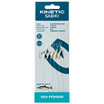 Kinetic F102-142-007 Sabiki SilverStrike Рыболовное Перо 10 Многоцветный Fishskin / Flash